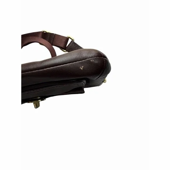 Coach Swingpack Crossbody Bag Womens Small Brown Turnlock Pocket - Picture 3 of 4